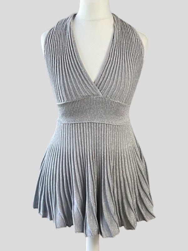 silver-pleated-racer-back-top-front