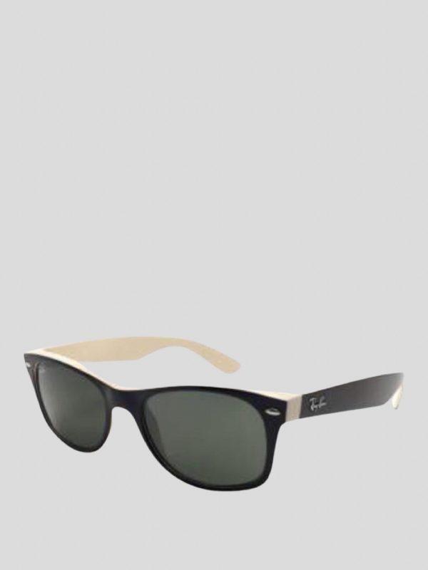 black-and-cream-ray-ban-wayfarer-front-side