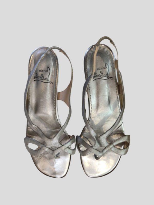 silver-leather-flat-sandals-top-view