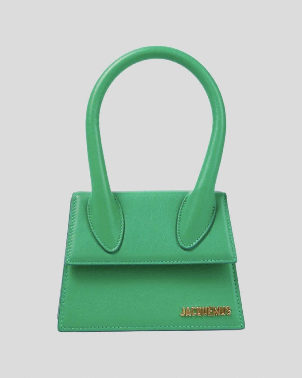 GREEN-LE-CHIQUITO-MOYEN-LEATHER-TOTE-ONROTATE
