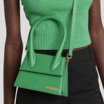 GREEN-LE-CHIQUITO-MOYEN-LEATHER-TOTE-ONROTATE