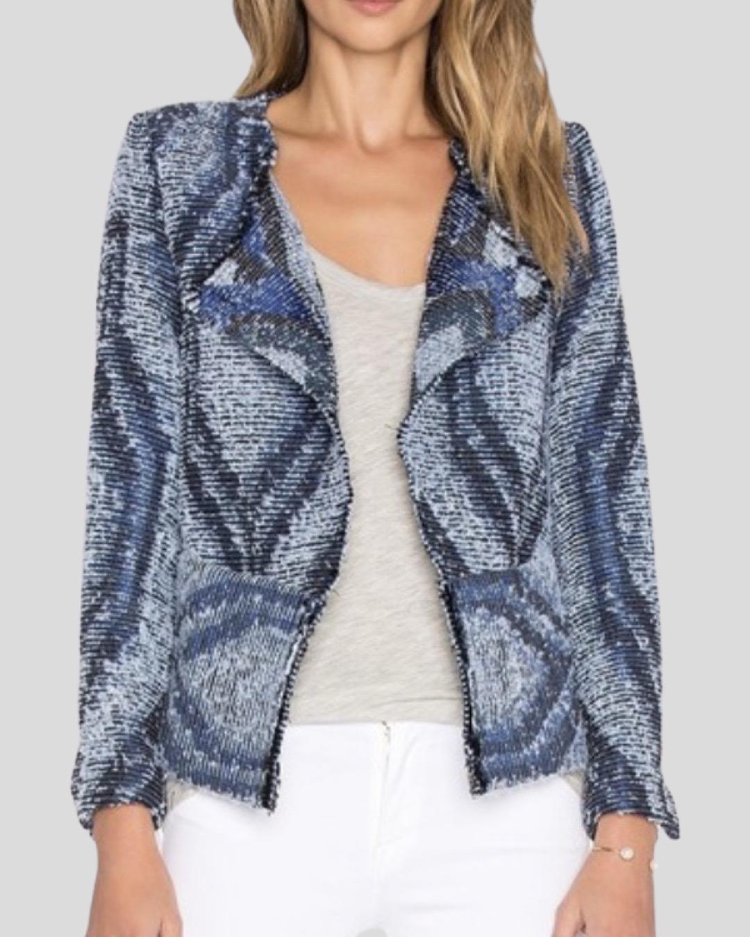 Lee Navy Print Jacket | Luxury Clothing 