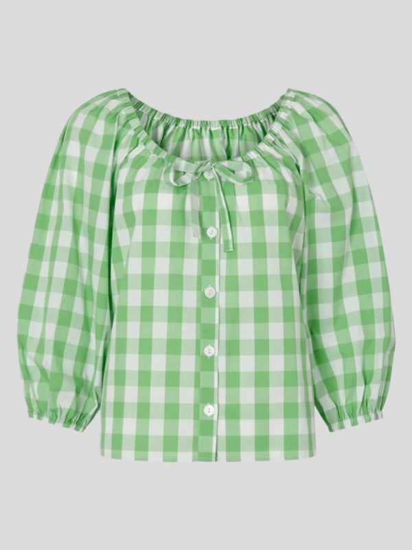 esther-green-gingham-top-onrotate