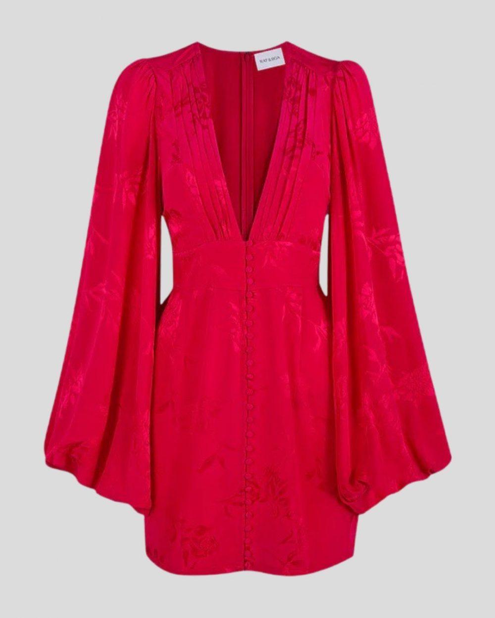 Front of Rat & Boa's red Isabella dress.