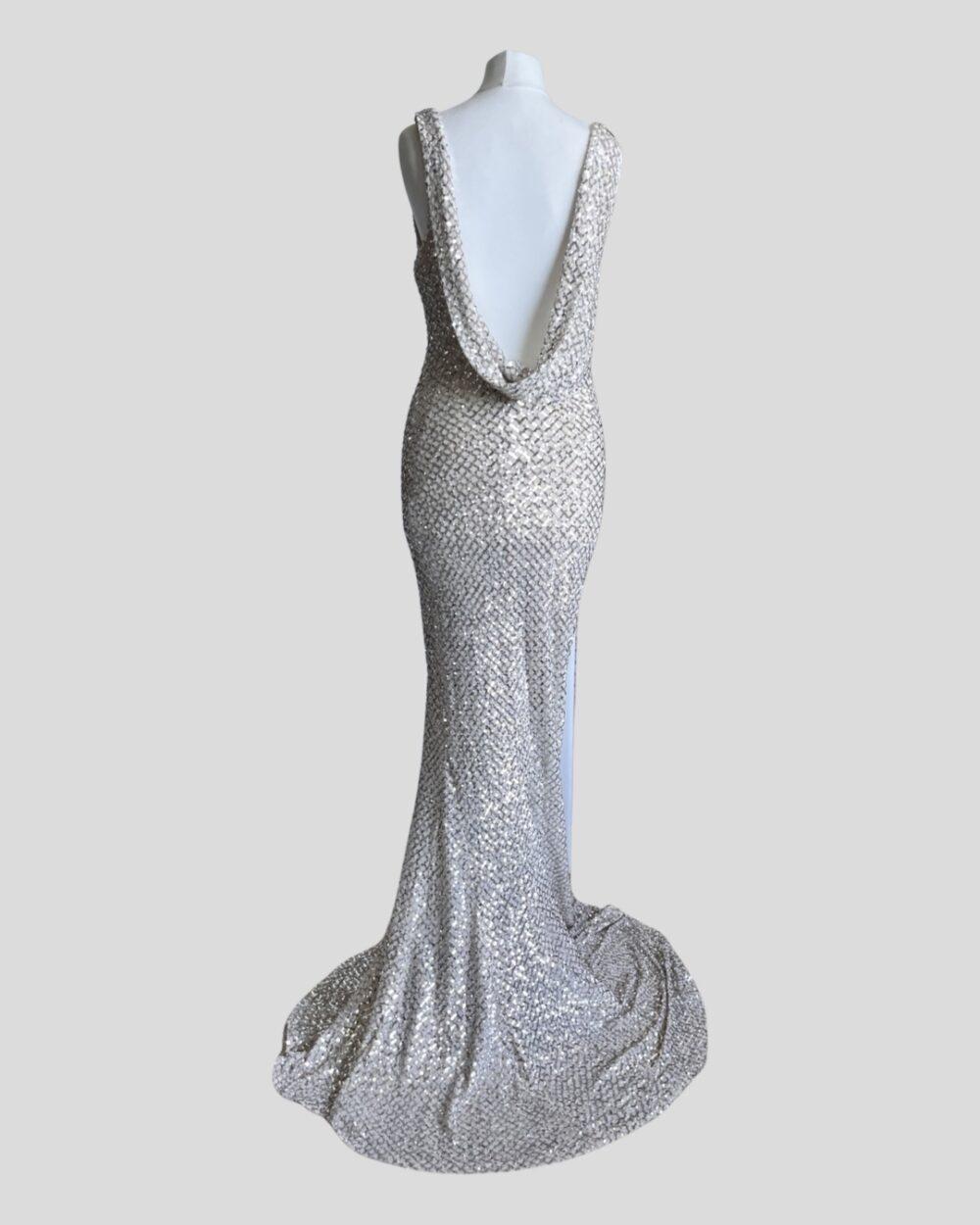 SILVER-SEQUIN-COWL-BACK-DRESS-ONROTATE